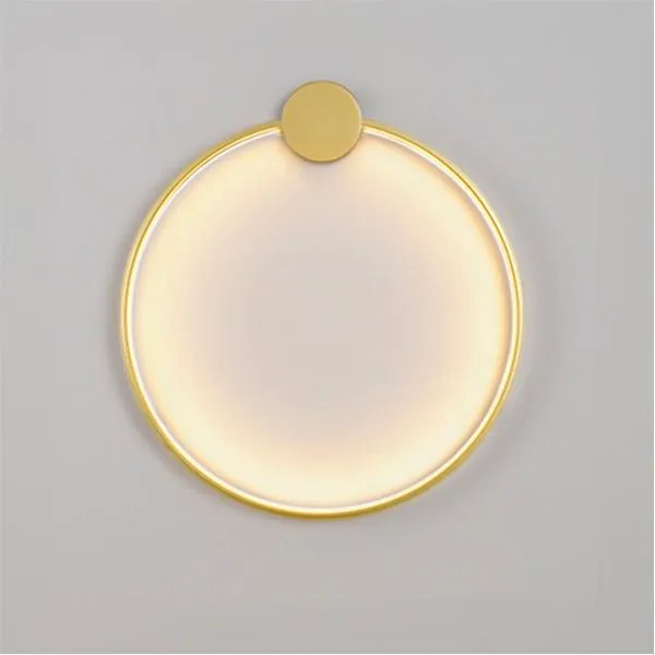 Toolight Toolight, LED nástenné svietidlo 40cm 17W APP1387-CW, zlatá lesklá, OSW-00911