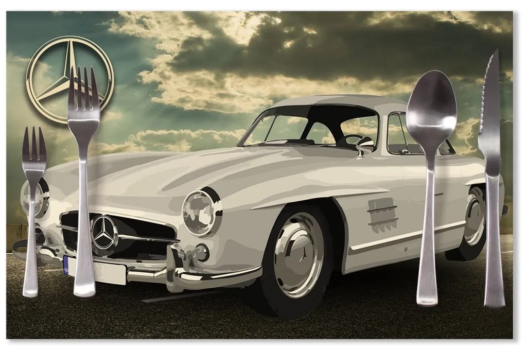 Sablio Prestieranie Mercedes-Benz 300 SL Na ceste: 40x30cm