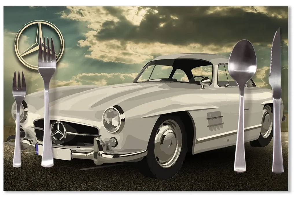 Sablio Prestieranie Mercedes-Benz 300 SL Na ceste: 40x30cm