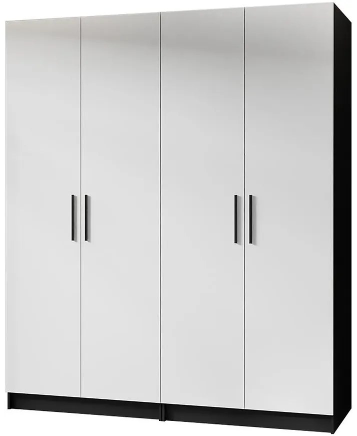 Skriňa X2 Gold 2d Čierna/Biela