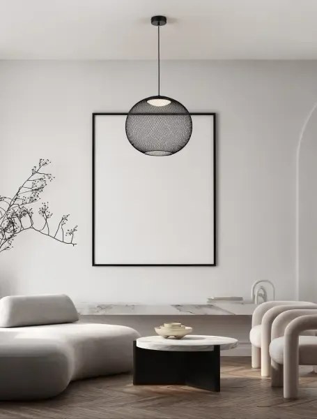 LED čierne dizajnové svietidlo Kinetic 50