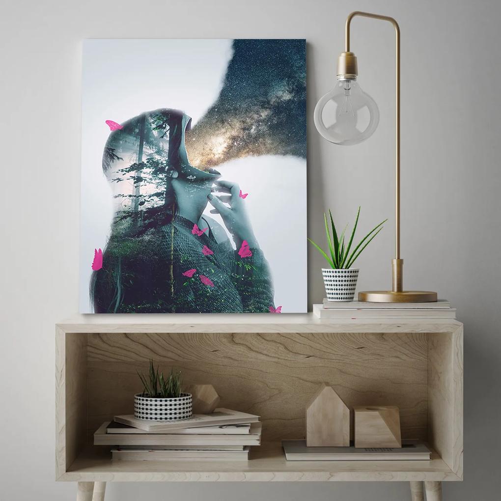 Gario Obraz na plátne Motýľ Lesný človek Abstrakcia - Bryantama Art Rozmery: 40 x 60 cm