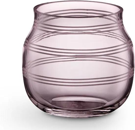 KÄHLER Skleněný svícen / váza Omaggio Plum 7,5 cm