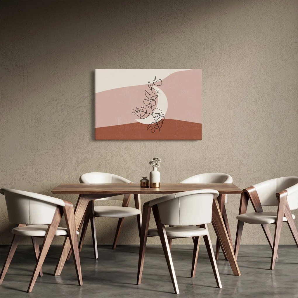 Obraz - Boho listy N⁰2 (90x60 cm)