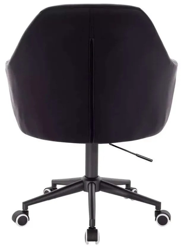 LuxuryForm DESIGN Kreslo ANDORA na čiernej podstave s kolieskami - čierne