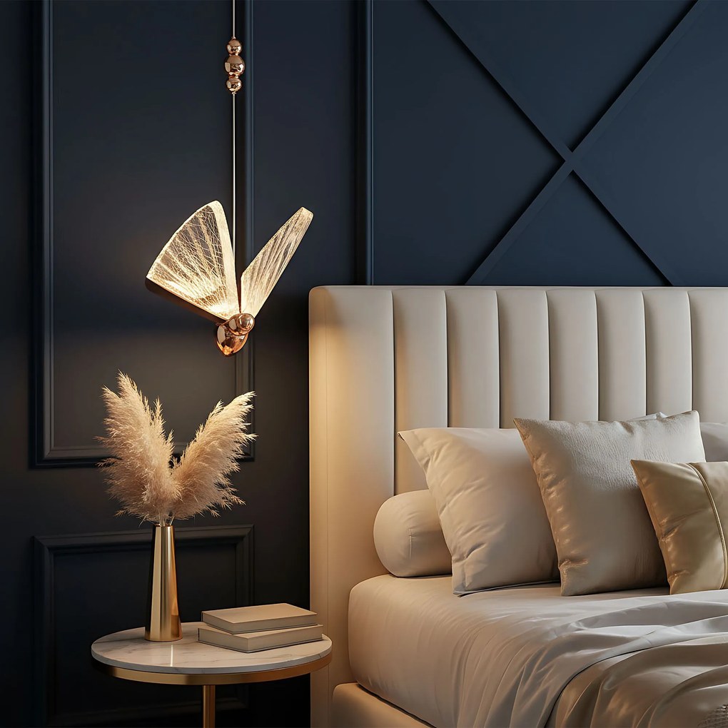 Toolight Toolight, LED závesné svietidlo 5W, 3000K, 1000lm, LHJ105-1CP, ružové zlato, OSW-50069