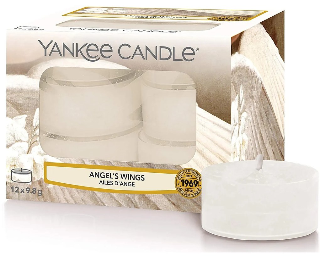 Yankee Candle Čajové sviečky Yankee Candle 12ks - Angel Wings