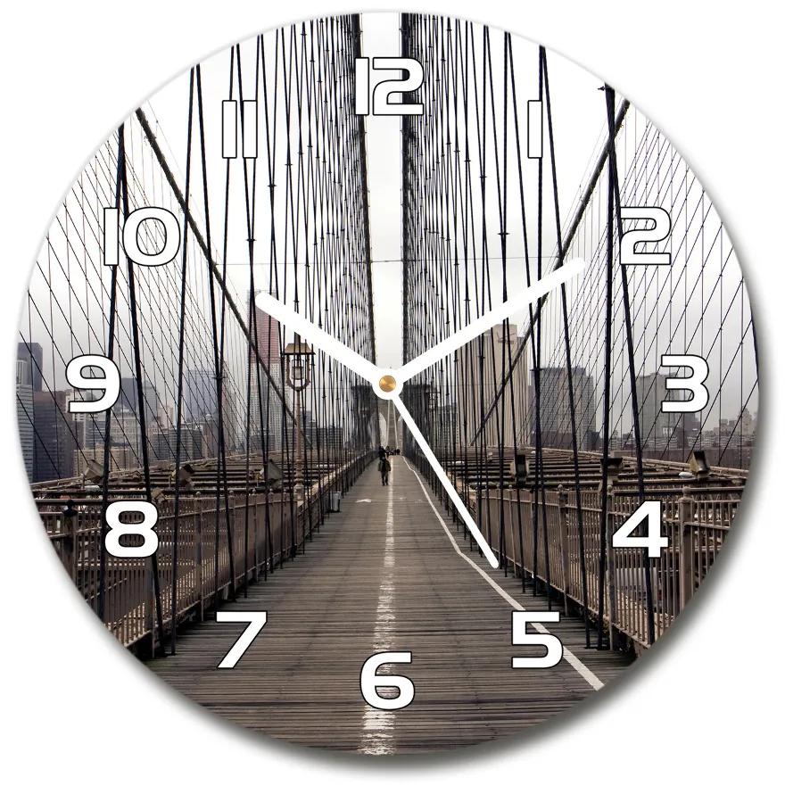 Sklenené hodiny okrúhle Brooklynský most pl_zso_30_f_24812504