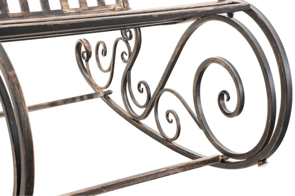 Kovové hojdacie kreslo Smile - Bronzová