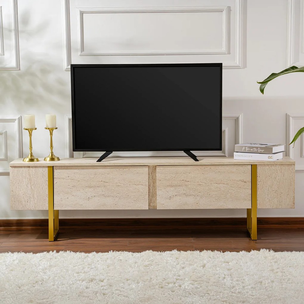 TV stolík Serenity Travertín