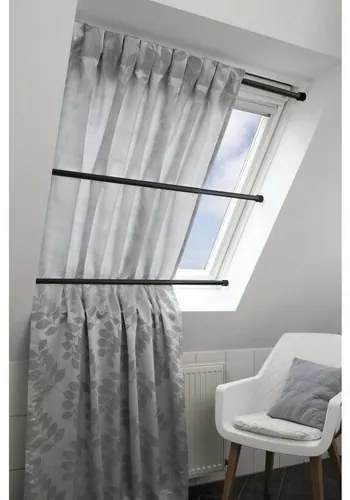 Rozperná tyč 26/23 mm čierna mat, 80 - 130 cm