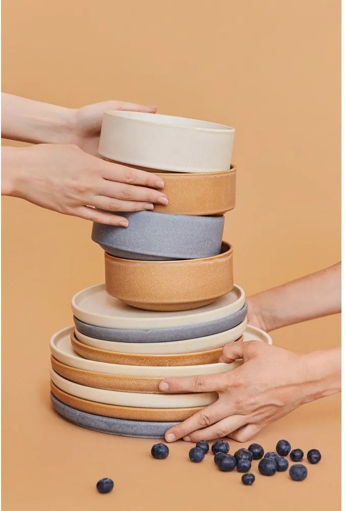 18-dielna súprava béžovej kameniny Bonami selection Malia