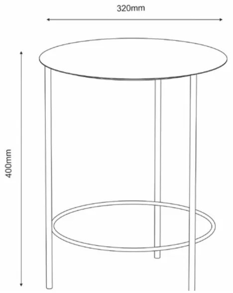 Stojan na kvety 40x32 cm biela
