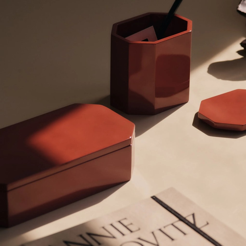 Ferm Living Úložný box Nova 10 x 7,5 picante red