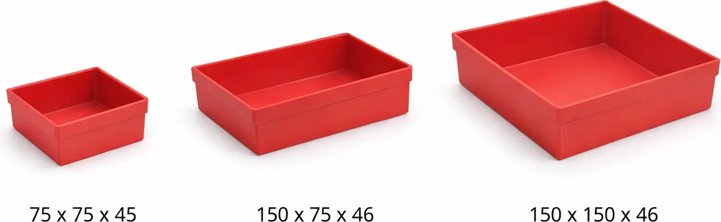 Plastové boxy, 150 x 75 x 46 mm
