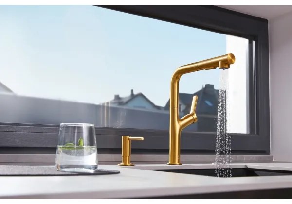 KFA Armatura 990-100-31 - Zápustný dávkovač mydla DUERO nerezová oceľ/zlatá