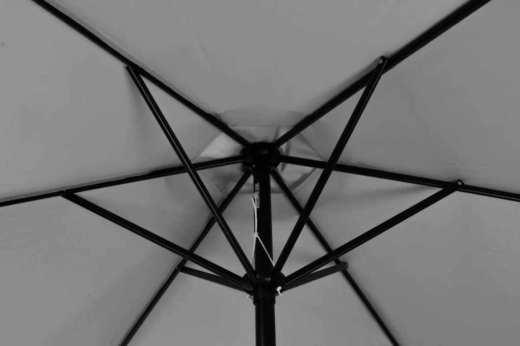 Záhradný slnečník Alissa 270 cm sivý