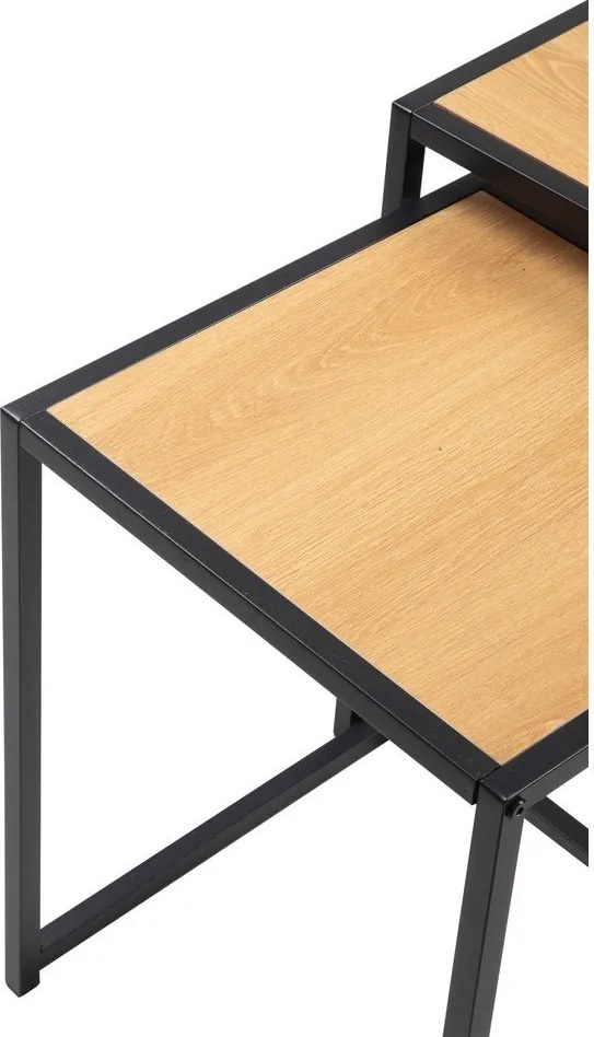Odkladacie stolíky v súprave 2 ks v dekore duba 38x38 cm Noah – Bonami Essentials
