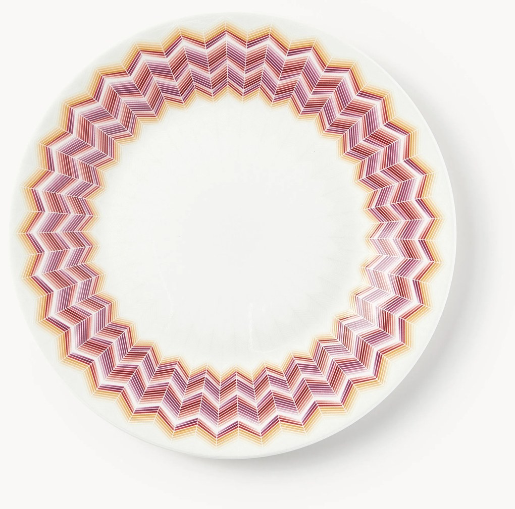 Súprava raňajkových tanierov z čínskeho porcelánu Jarris, 6 ks