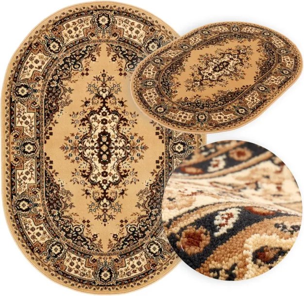 Koberec Agnella Standard Fatima béžový  ovál