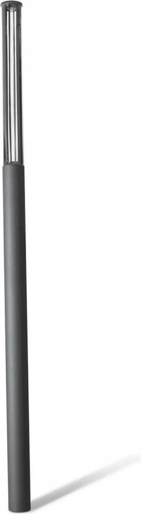 Stĺpiková lampa Faro Screen 3,7 m 38W 2700K 360° IP65 tmavo šedá