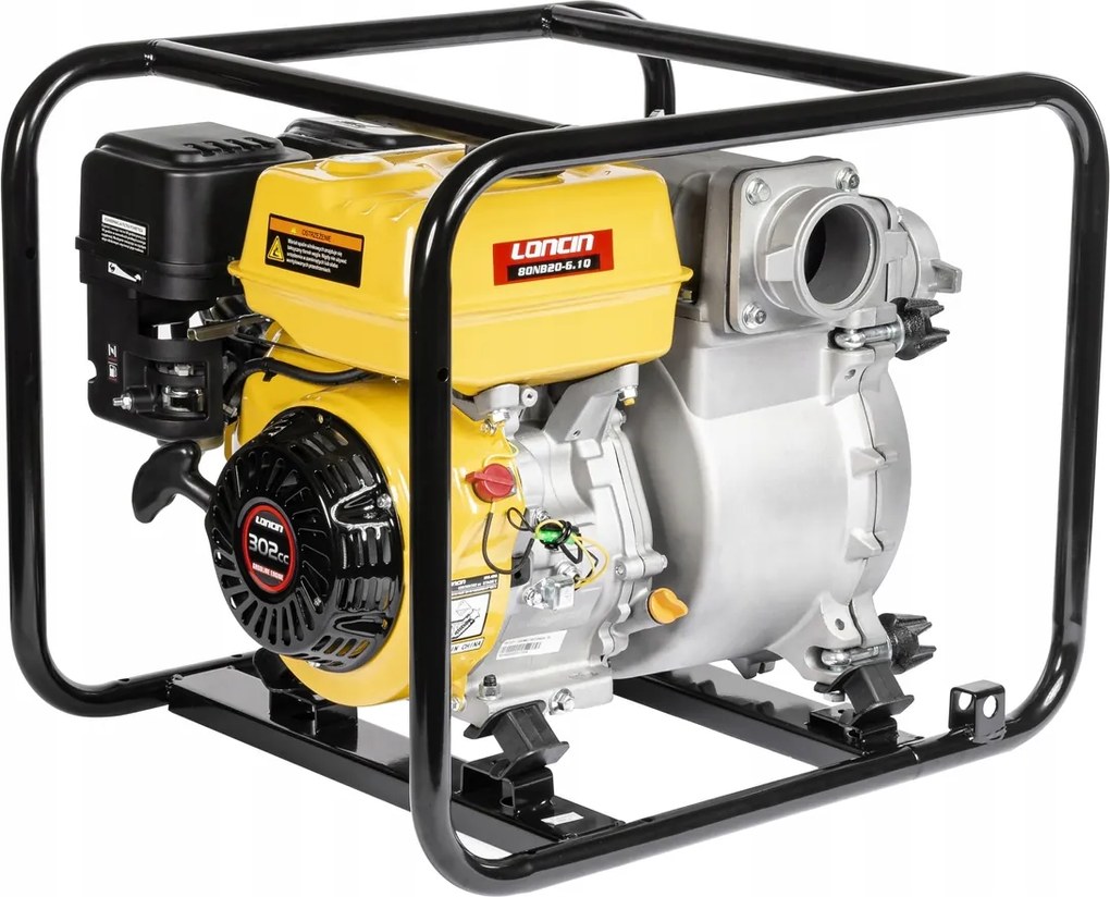 Loncin LC80NB20-6.1Q Motorové Čerpadlo Benzínová Pompa Na Hasičské Závitky 69 m3