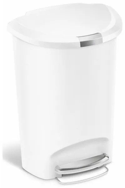 Pedálový odpadkový kôš 50 l, biela