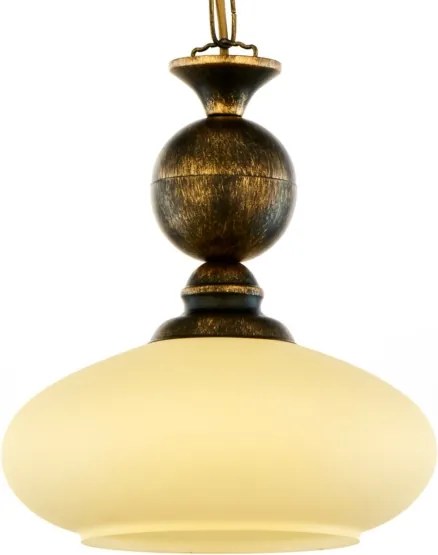 BRILAGI - Luster na reťazi MOLLERO 1xE27/15W/230V priemer 24 cm bronz/patina