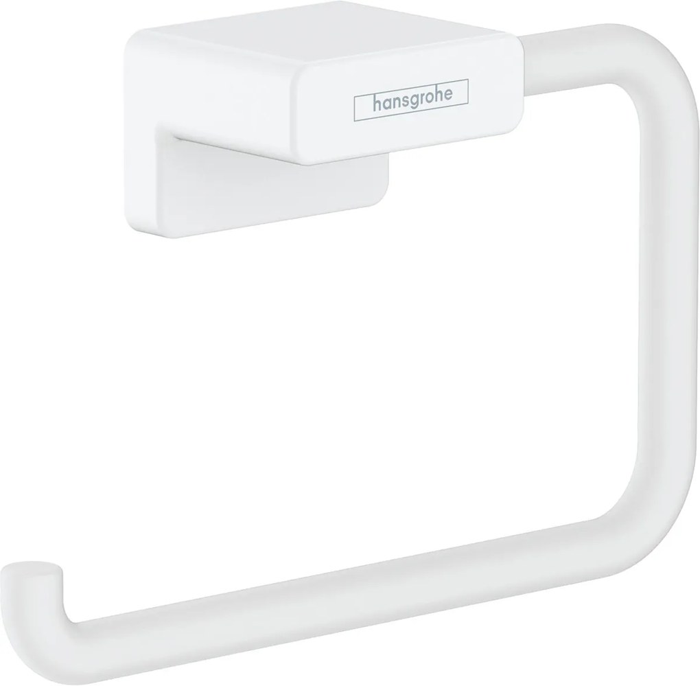Hansgrohe AddStoris, držiak na toaletný papier bez krytky, biela matná, HAN-41771700