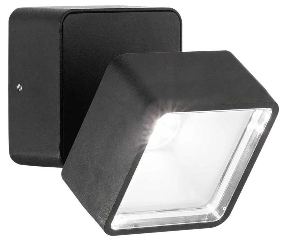 Vonkajšie nástenné svietidlo IDEAL LUX OMEGA LED čierna 4000K 285535