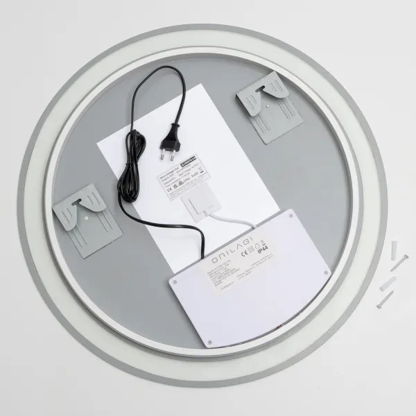 Brilagi-LED stmievateľné dymové vyhrievané zrkadlo s podsvietením AVA ECO LED/11,5W/230V pr.60 cm IP44