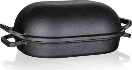 Pekáč s vekom Excellent 3 + 4 l, čierny liatinový%