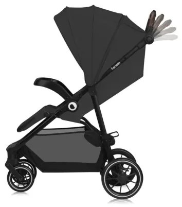 Lionelo - Športový kočík EMMA ONE čierna