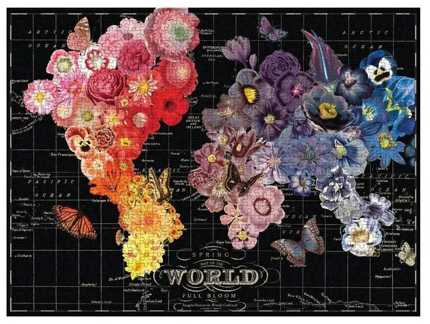 Galison Puzzle Kvitnúce Krajina 1000 dielikov