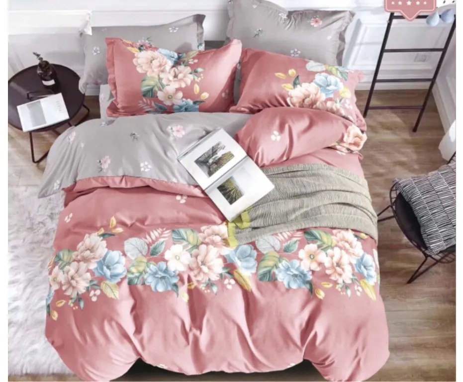Sendia Textil PASTEL FLOWERS flanelové obliečky DeLuxe Rozmer obliečok: 140x200 cm, Obsah balenia: 7 Set Balenie