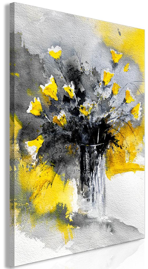 Artgeist Obraz - Bouquet of Colours (1 Part) Vertical Yellow Veľkosť: 20x30, Verzia: Na talianskom plátne