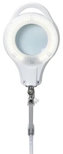 LED Stmievateľná stolná lampa s lupou LED/10W/230V biela