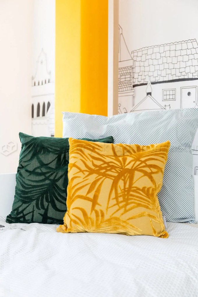 Zuiver Miami dekoračné vankúše - Palm Tree Green