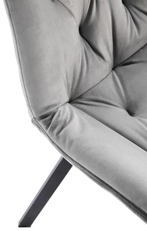 OTOČNÁ JEDÁLENSKÁ STOLIČKA TIARA ŠEDÁ