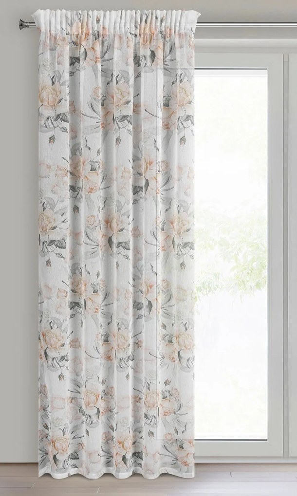 ZÁVES NA PÁSKE ELLIE 140X270 CM KVETY