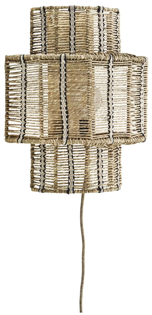 MADAM STOLTZ Nástenná lampa Seagrass