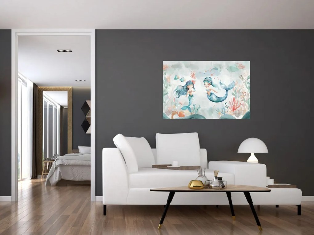 Obraz - Morské panny (90x60 cm)