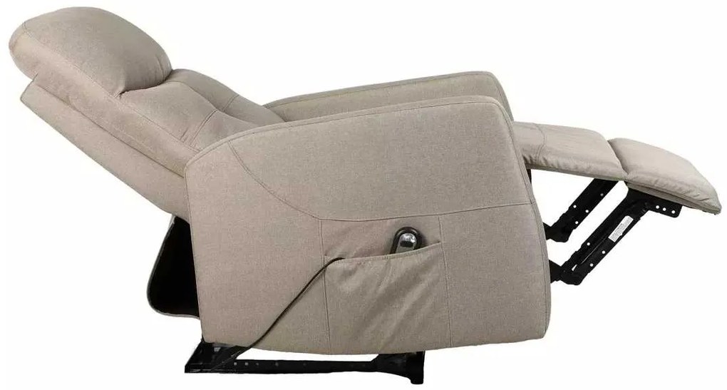 LuxuryForm DESIGN Elektricky polohovateľné televízne kreslo SEMIR - béžové