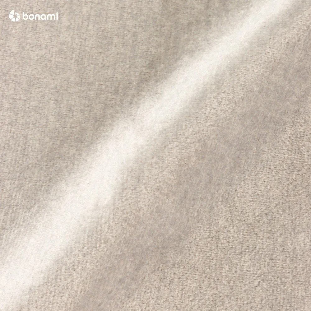 Béžová rozkladacia rohová pohovka so zamatovým poťahom Windsor &amp; Co Sofas Nuage, ľavý roh