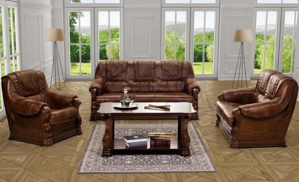 Kožená sedacia súprava COSTA 3+1+1