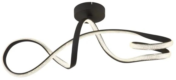 Globo 67341DS - LED Prisadený luster SWIRL LED/30W/230V čierna