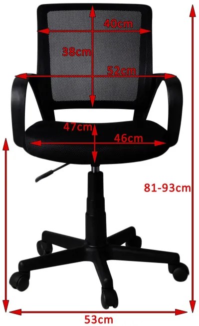 Kancelárska stolička FD-6 biela / ružová