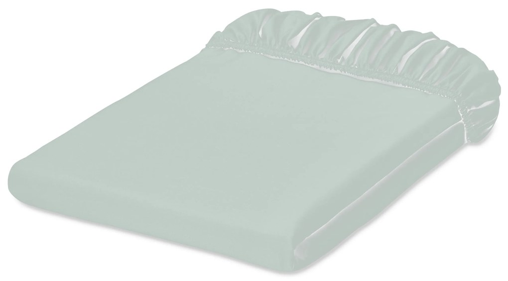 Džersejové napínacie prestieradlo, štandardná veľkosť, mätové