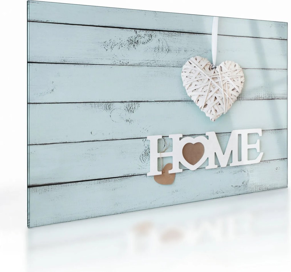 Sklenený obraz - I love home (70x50 cm)