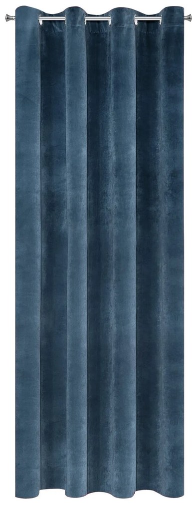 ZATEMŇOVACÍ ZÁVES NA KRÚŽKOCH RIA 140X250 CM NÁMORNÍCKA MODRÁ